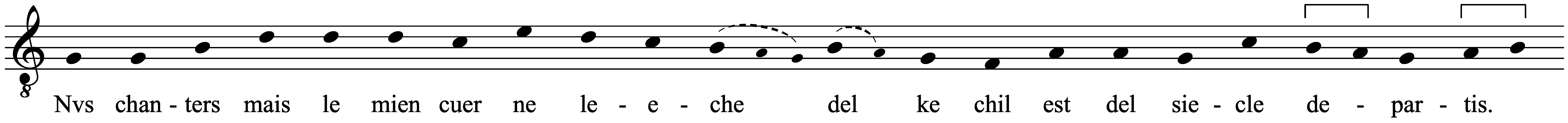 Work musical notation